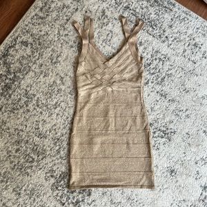 Gold Body-con Dress